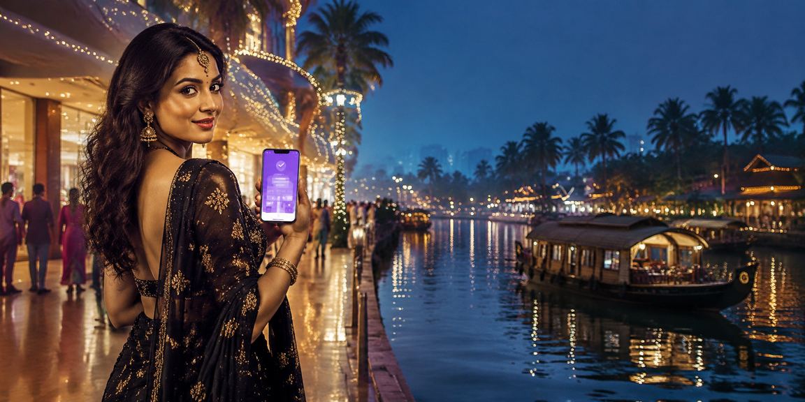 User betting on sports via mobile in Kerala backwaters